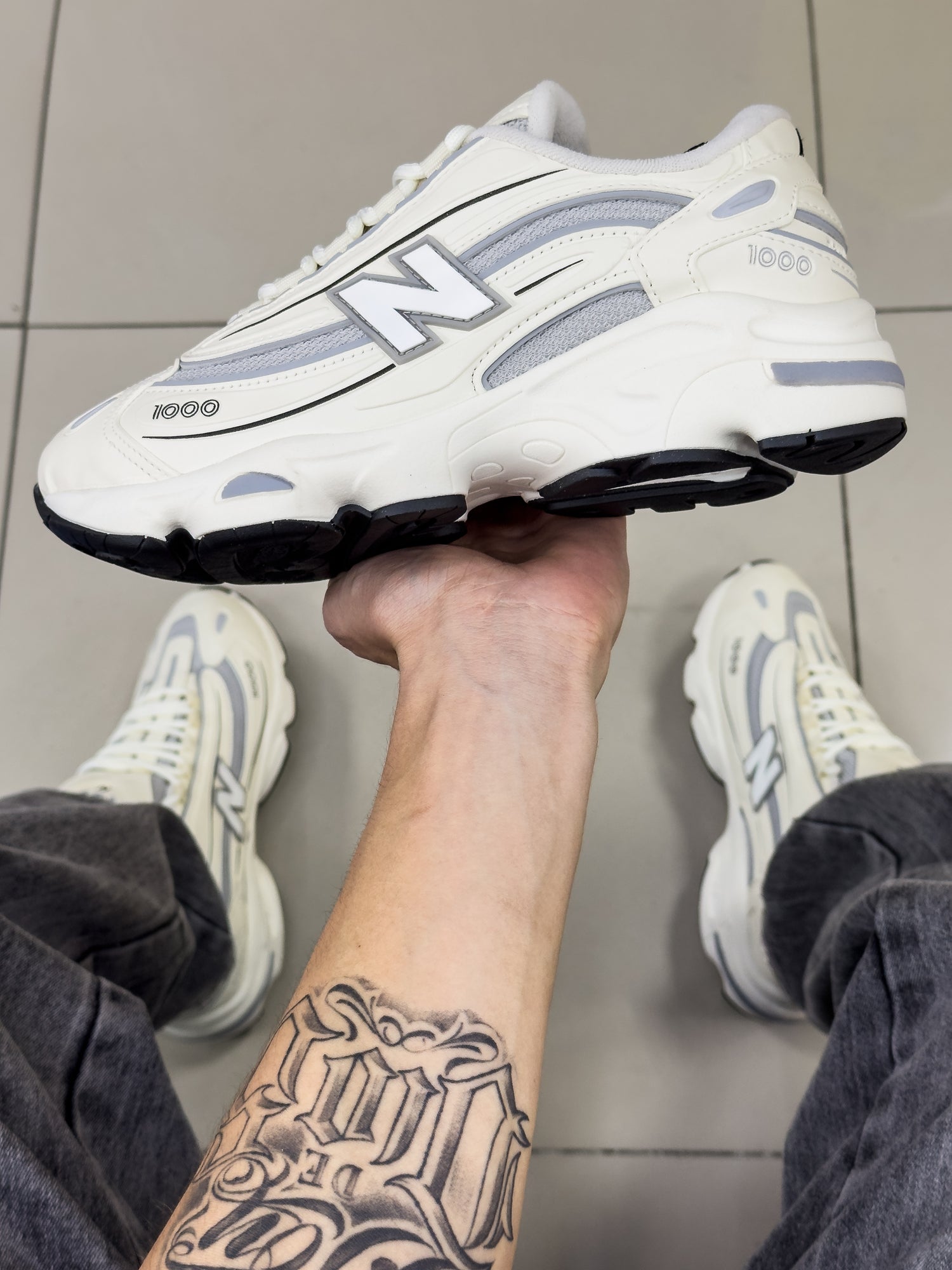 NB 1000 Bege/Cinza Premium