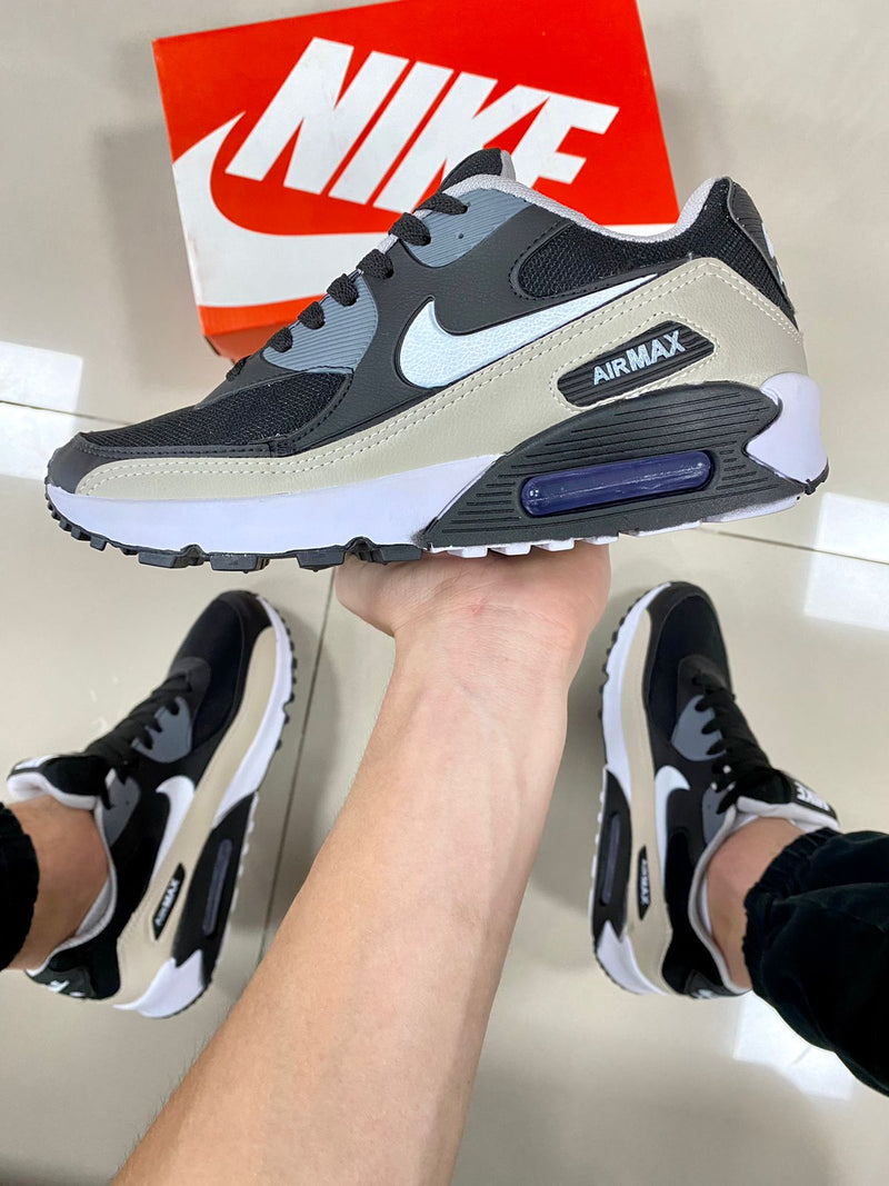 Air Max 90 Grafite/Bege
