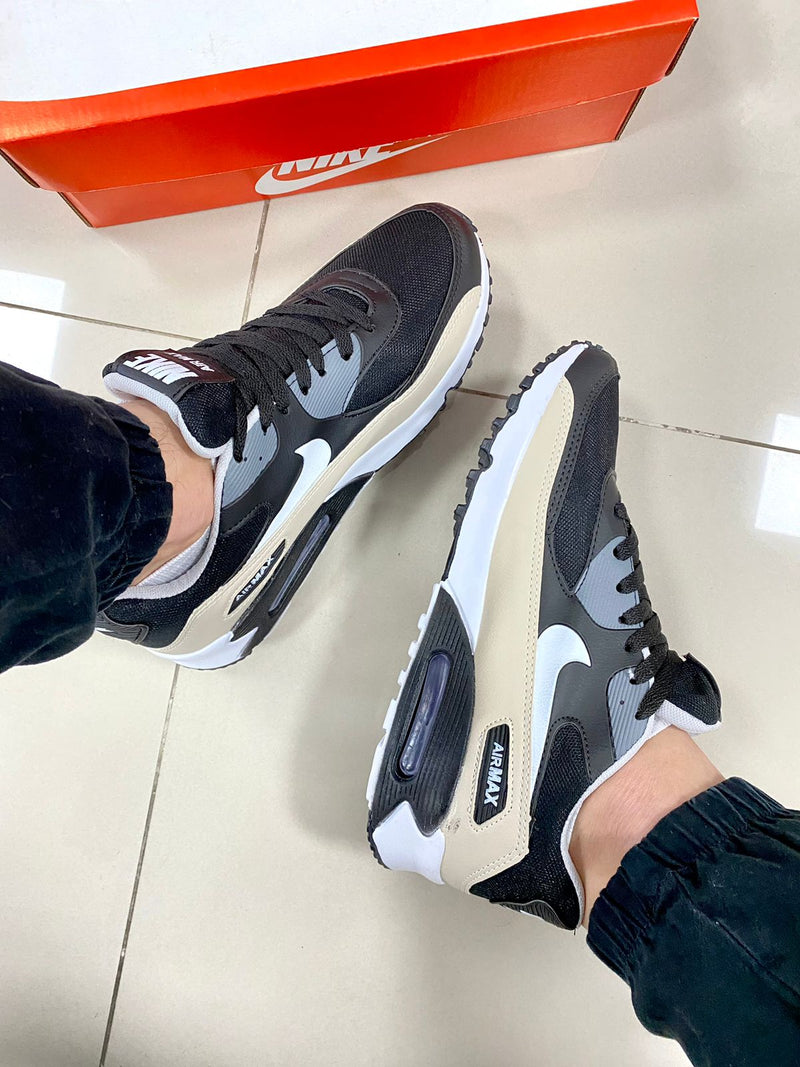 Air Max 90 Grafite/Bege