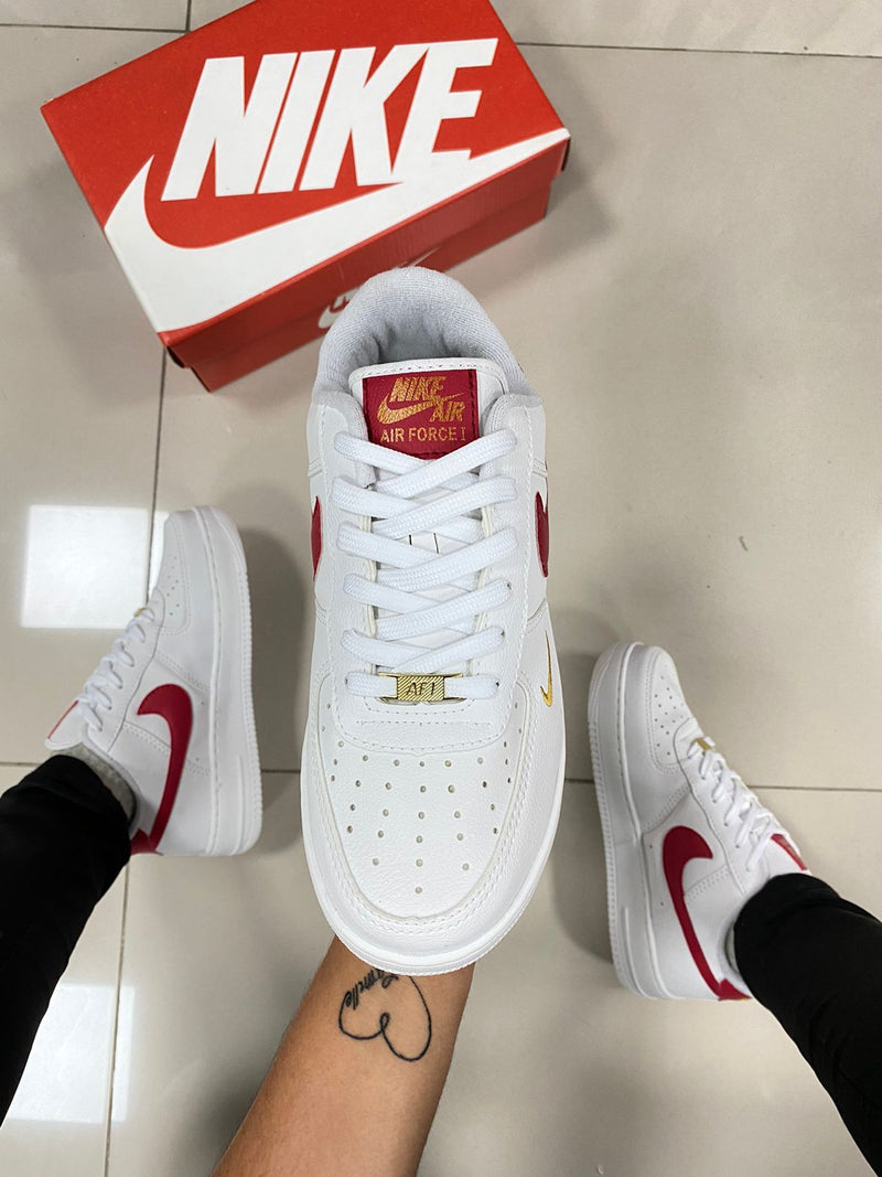 Air Force 1 Branco/Vermelho Premium