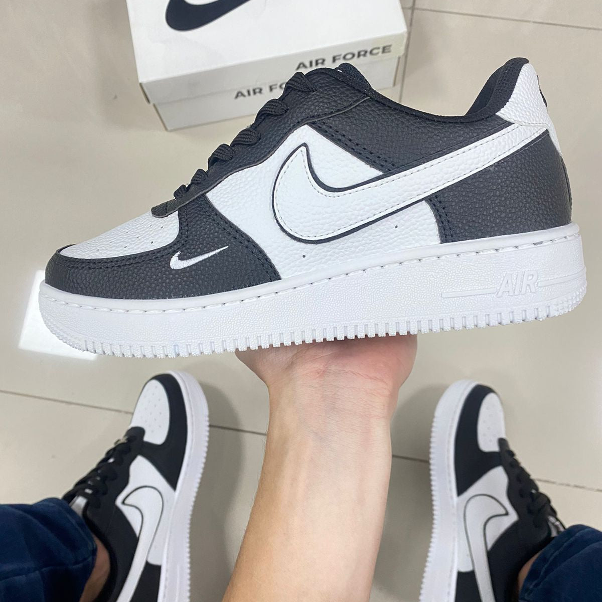 Air Force 1 Preto/Branco Premium