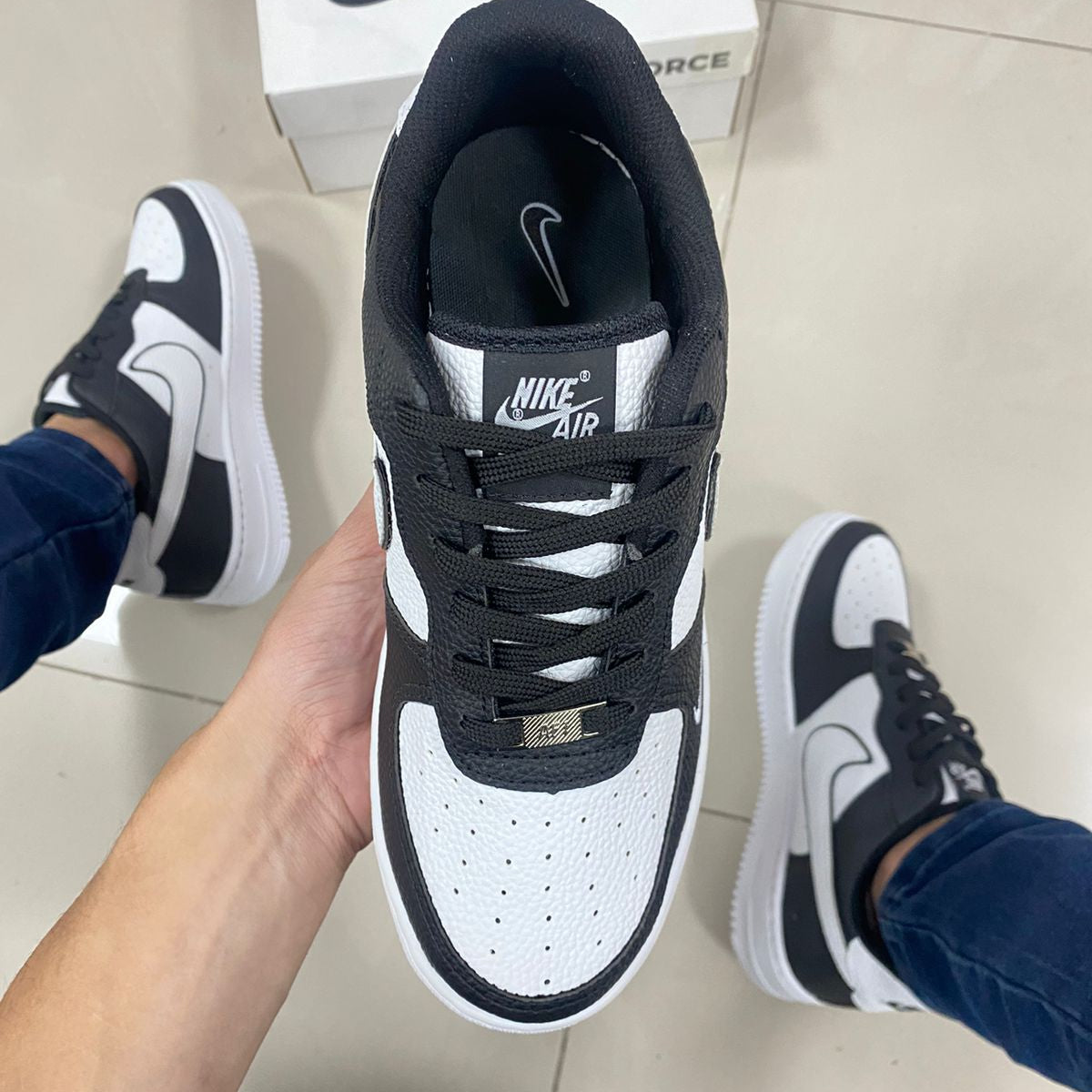 Air Force 1 Preto/Branco Premium