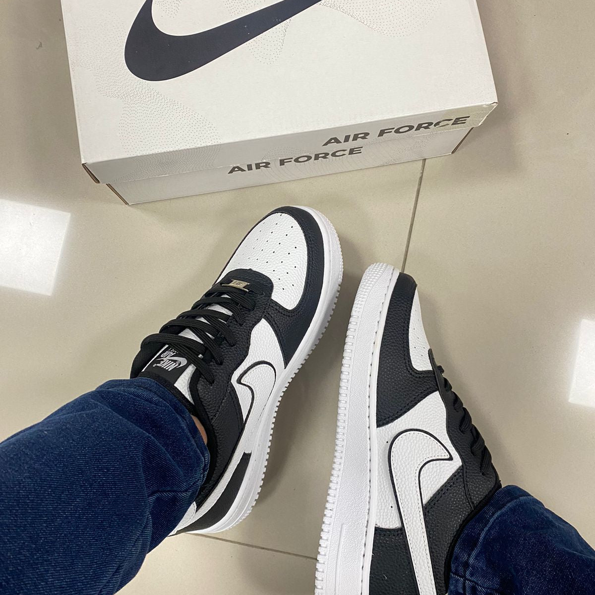 Air Force 1 Preto/Branco Premium