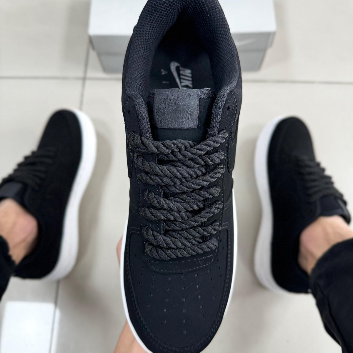 Air Force 1 Preto Nobuck Premium