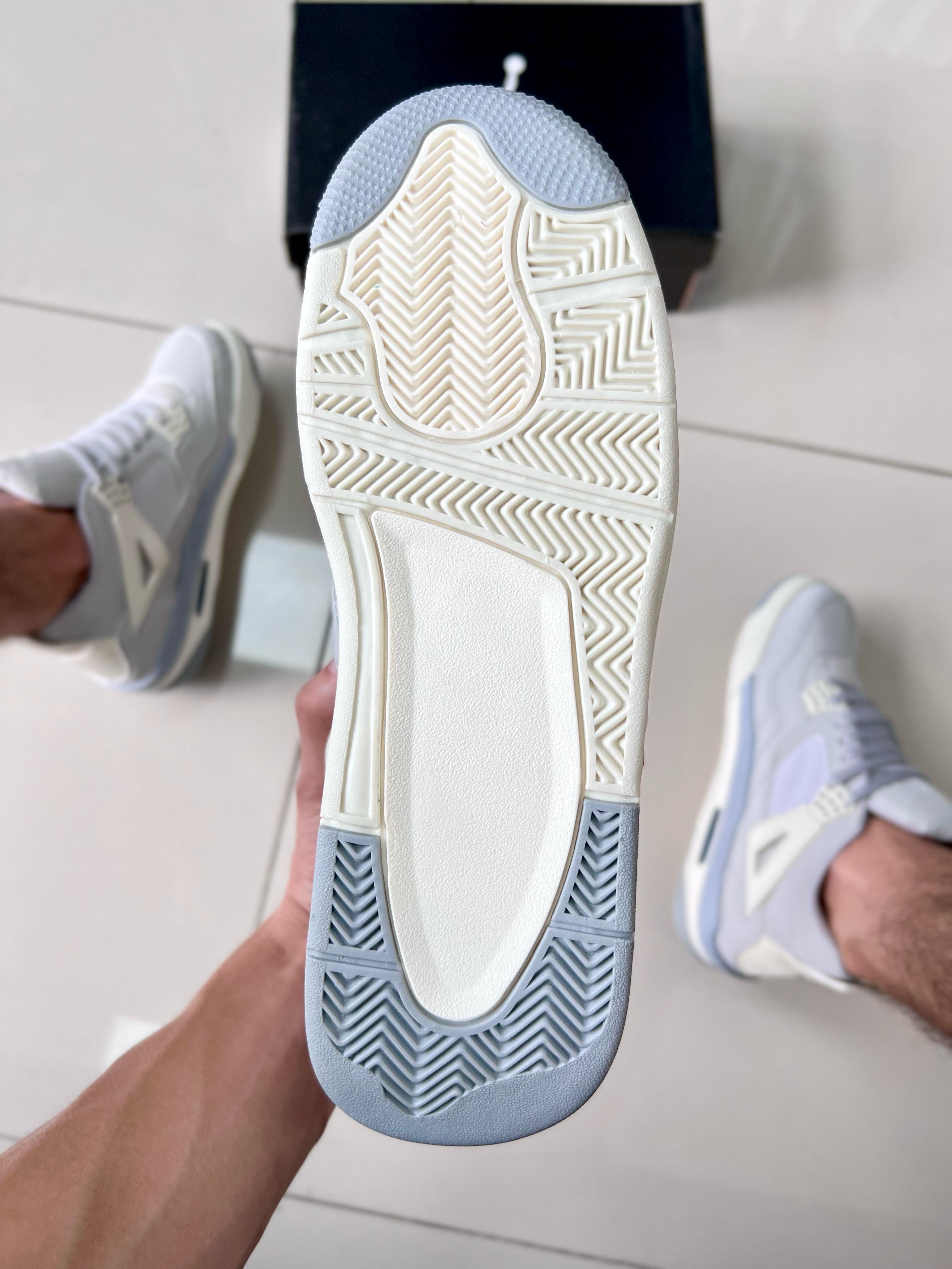 Air Jordan 4 Cinza/Off White Premium – Tenis Mogi