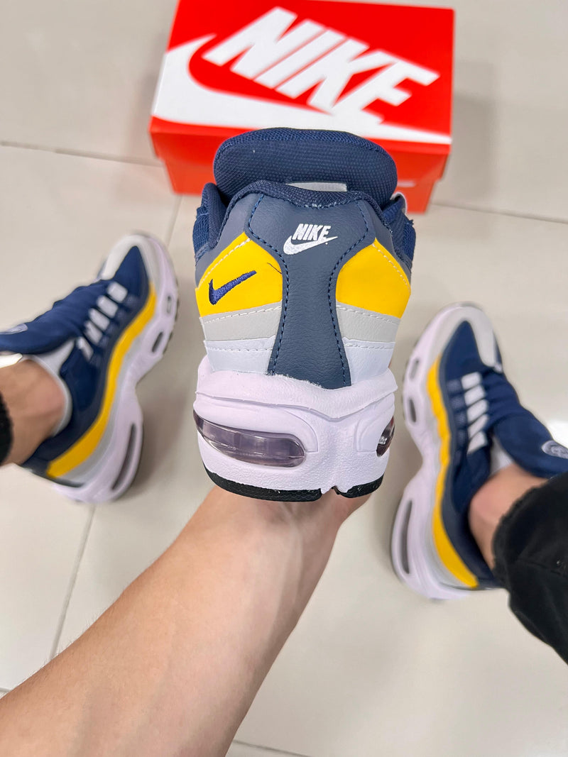 Air Max 95 Amarelo/Cinza/Azul