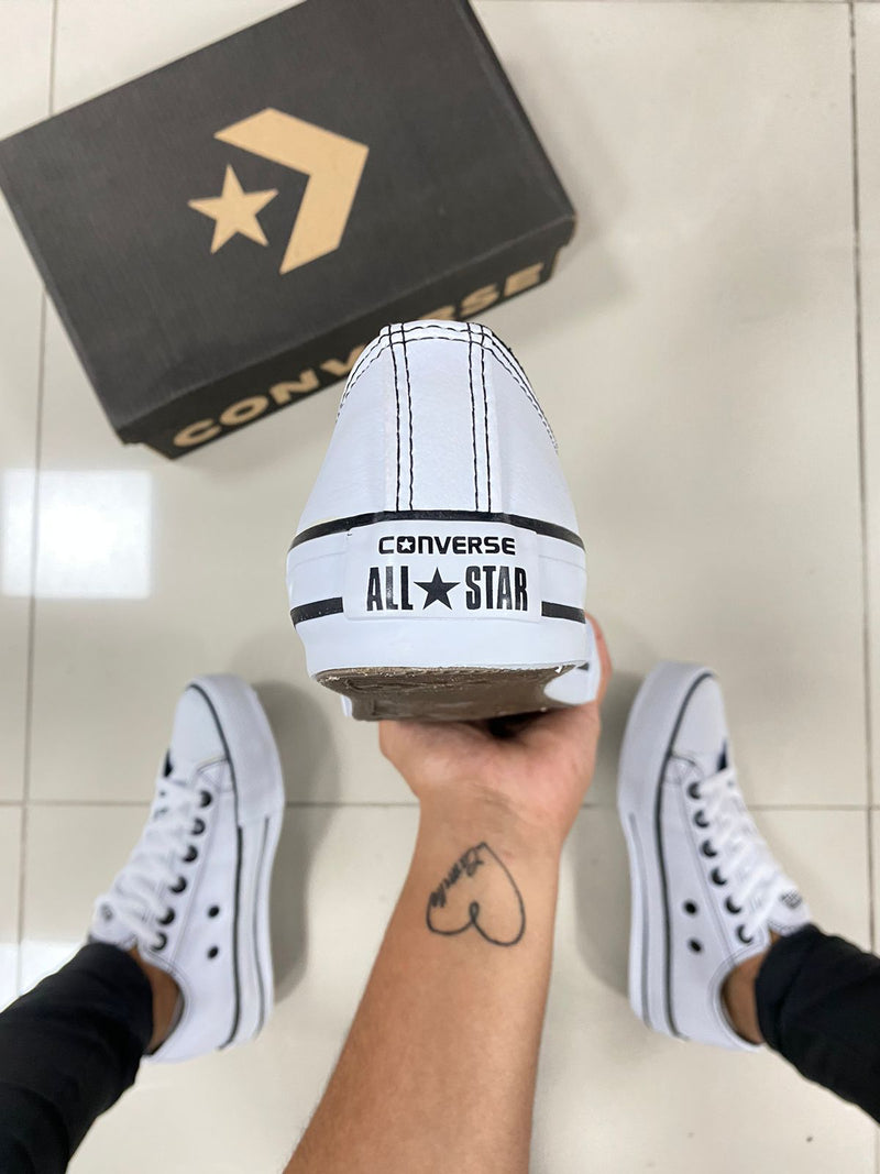 All Star Couro Branco