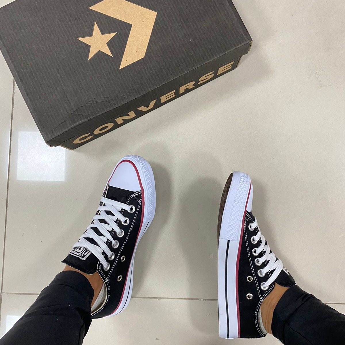 All Star Lona Preto