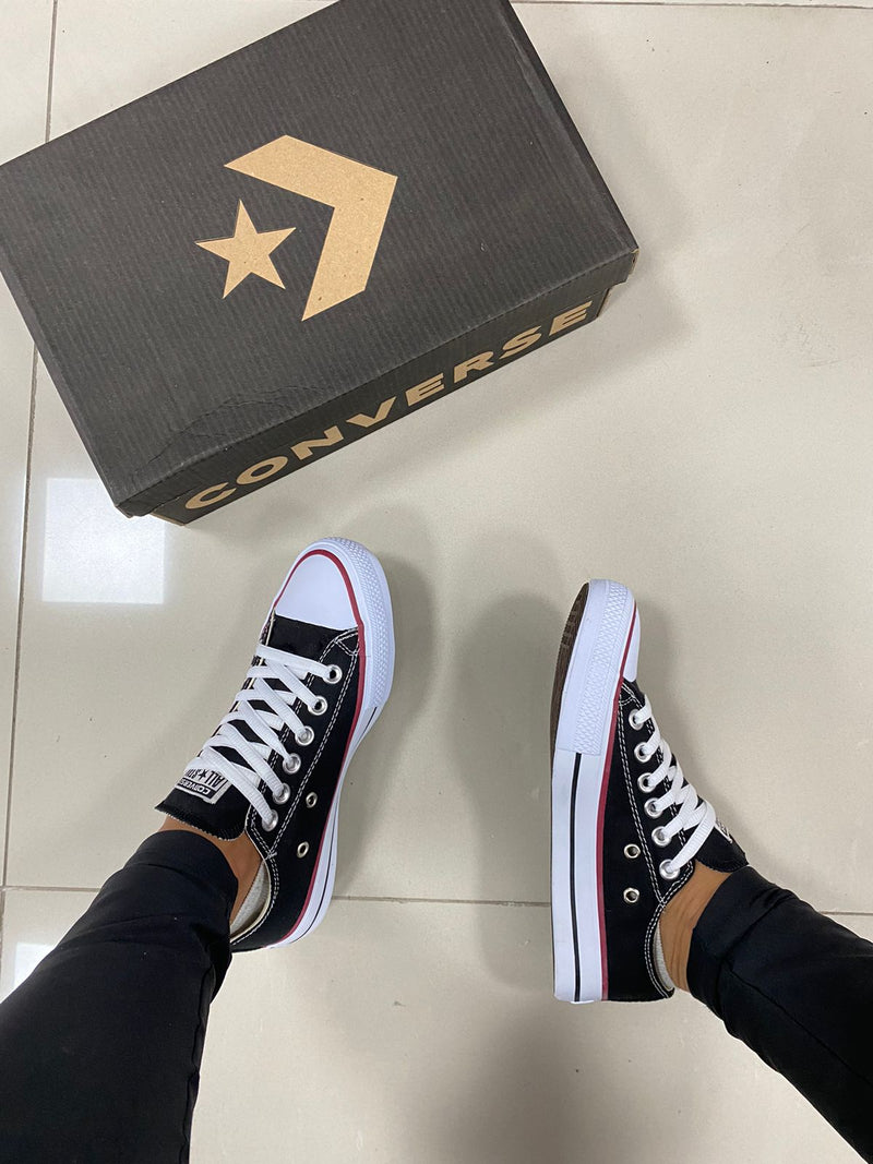 All Star Lona Preto