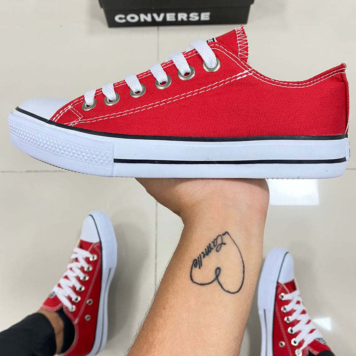 All Star Lona Vermelho