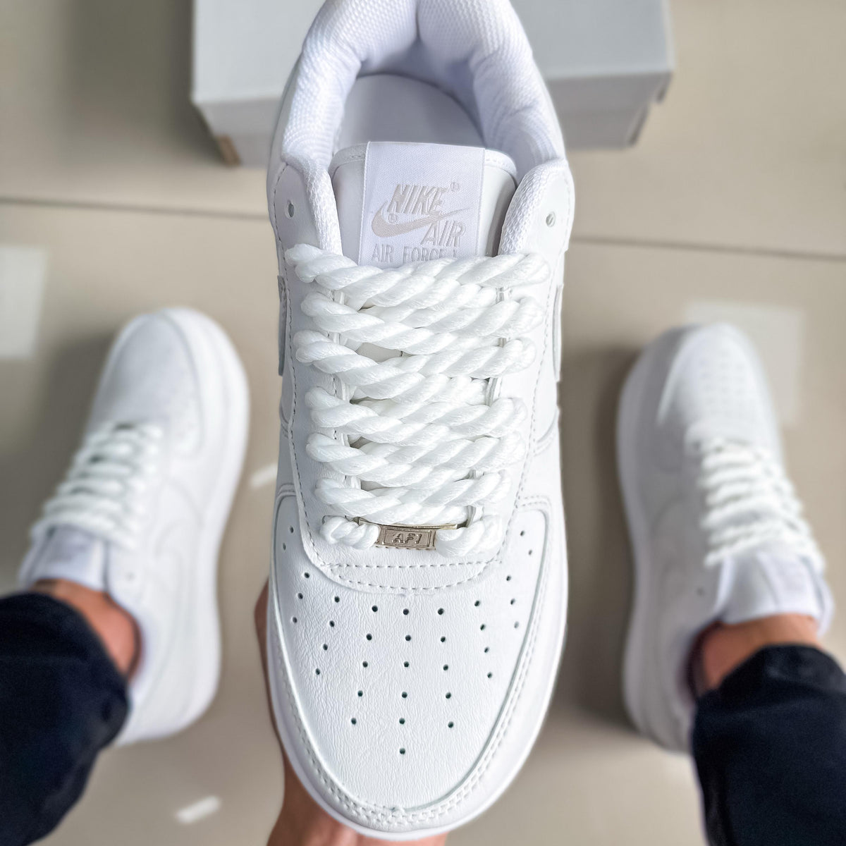 Air Force 1 Branco Nobuck Premium