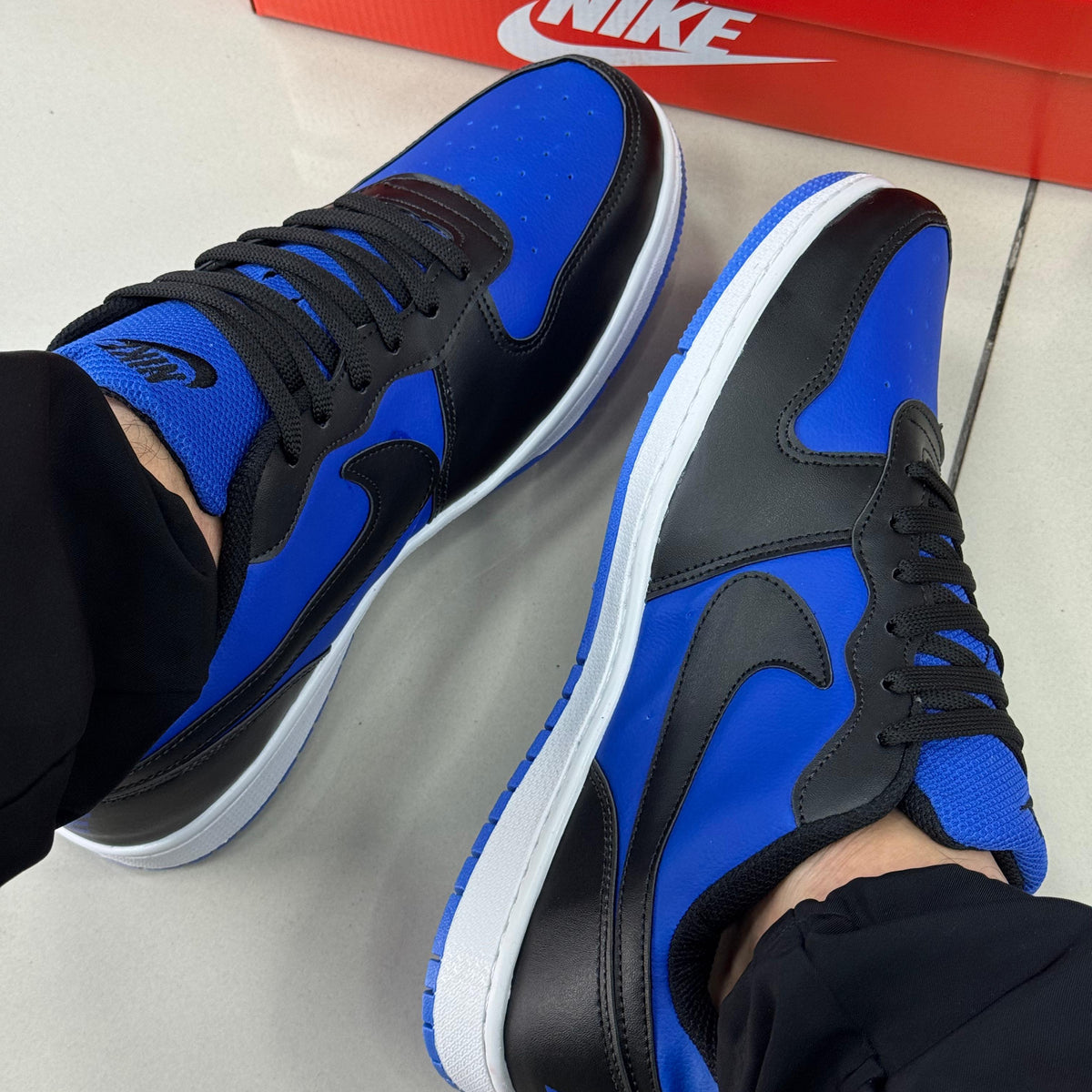 Court Vision Preto/Azul Premium