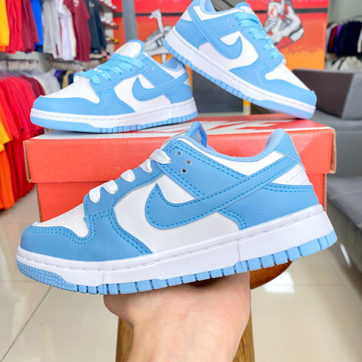 Dunk Low Azul Pastel Infantil