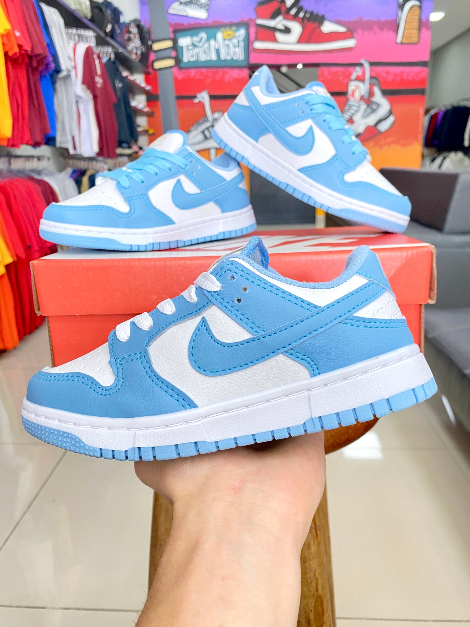 Dunk Low Azul Pastel Infantil