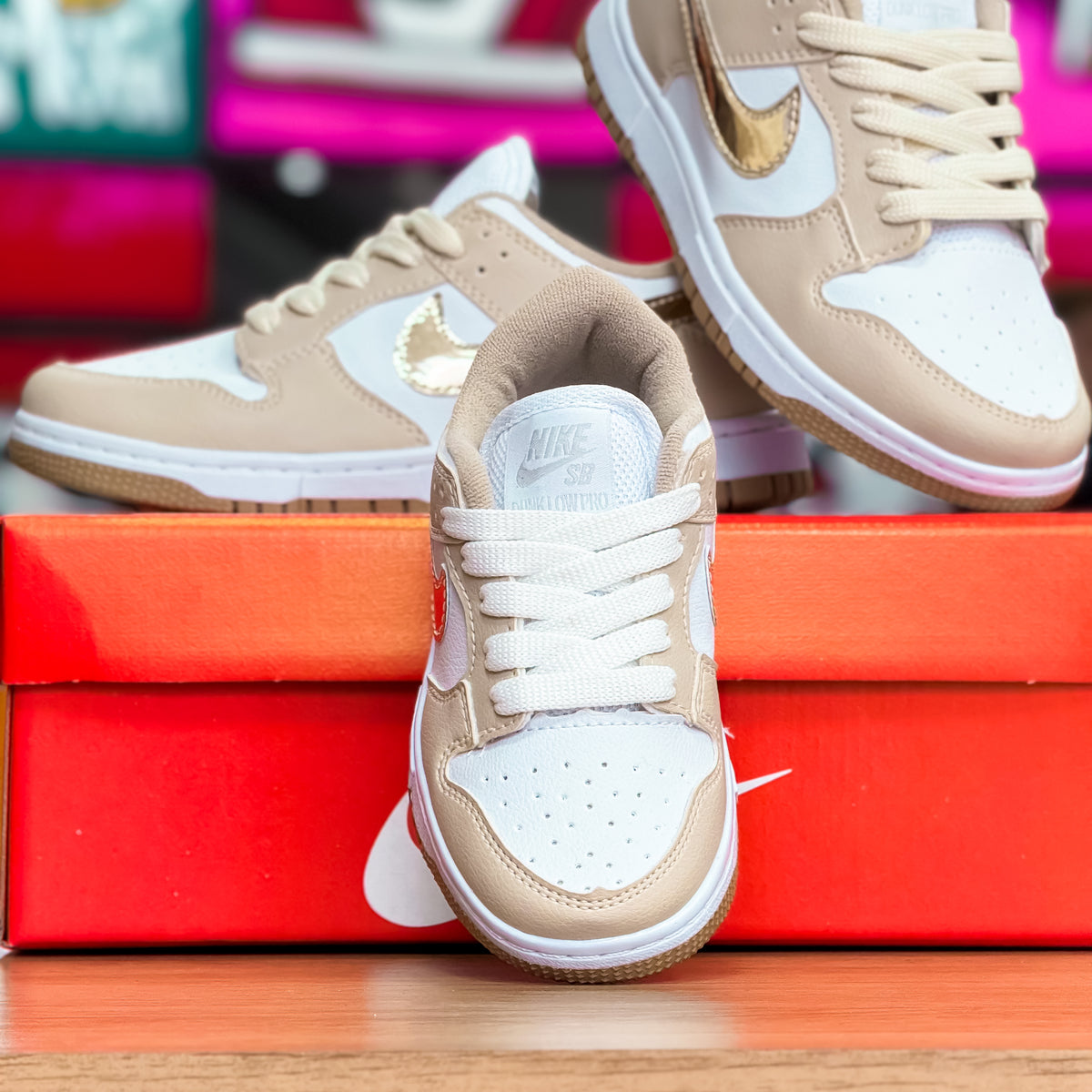 Dunk Low Dourado Infantil