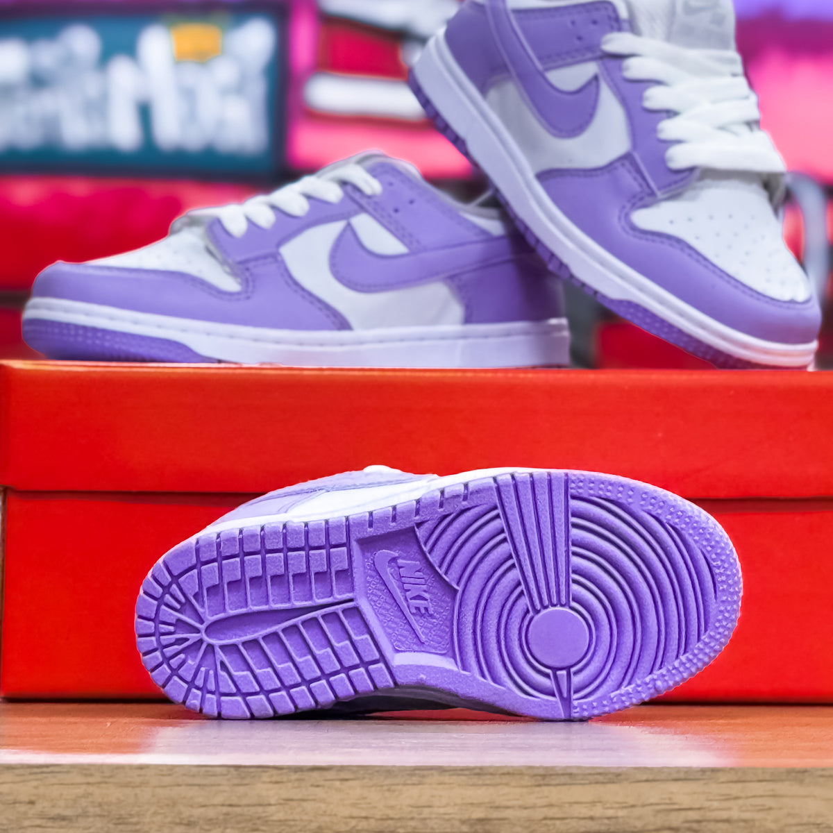 Dunk Low Lilás Infantil