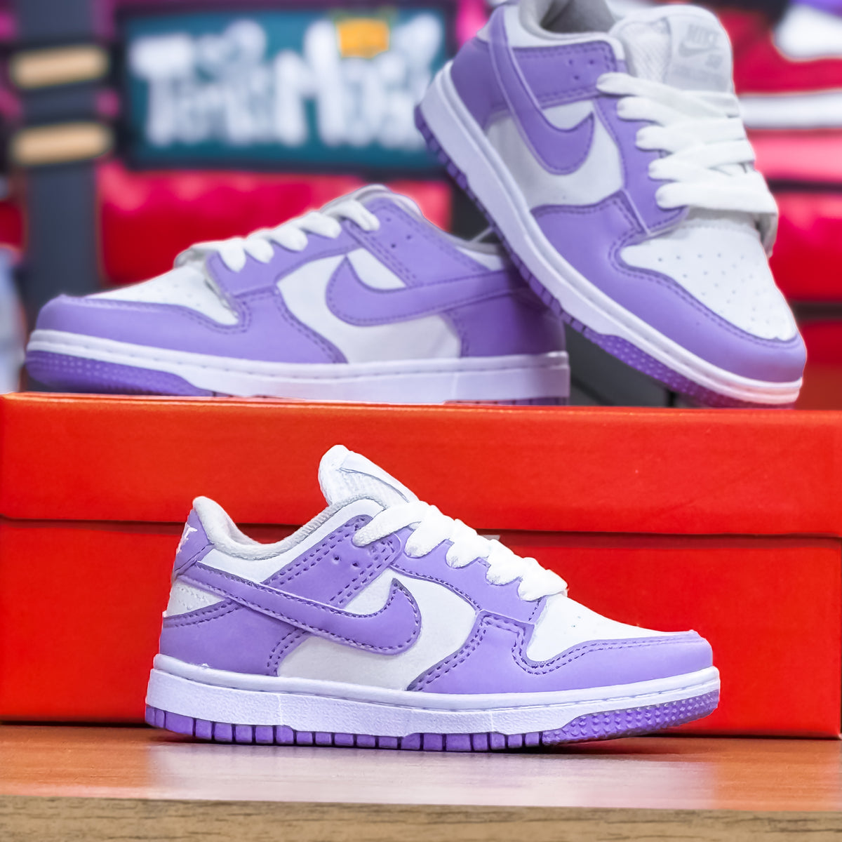 Dunk Low Lilás Infantil