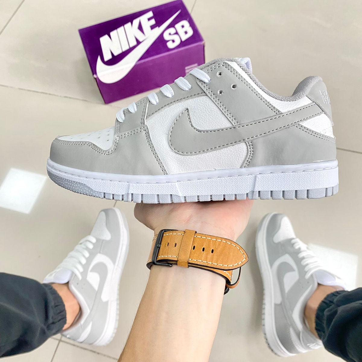 Dunk Low Grey Fog (Branco/Cinza) Premium