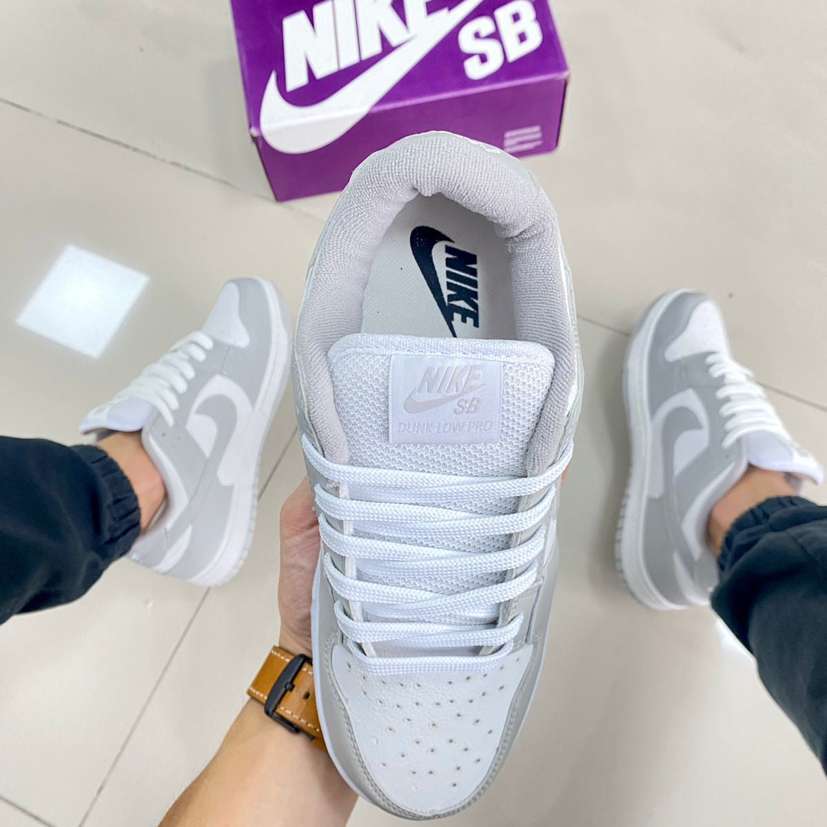 Dunk Low Grey Fog (Branco/Cinza) Premium