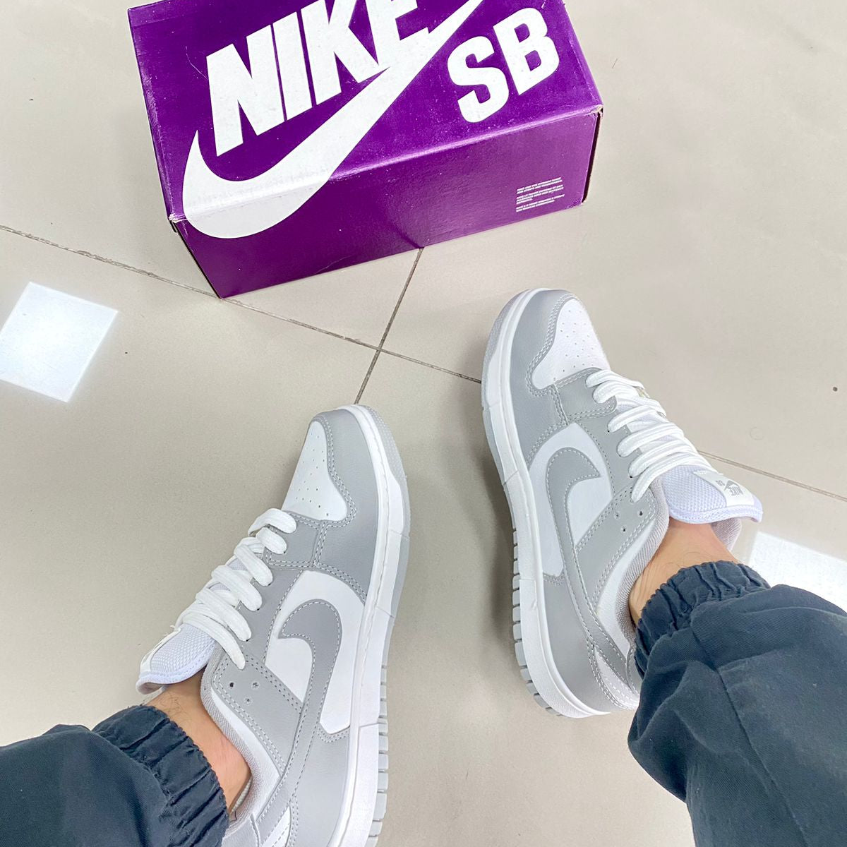Dunk Low Grey Fog (Branco/Cinza) Premium