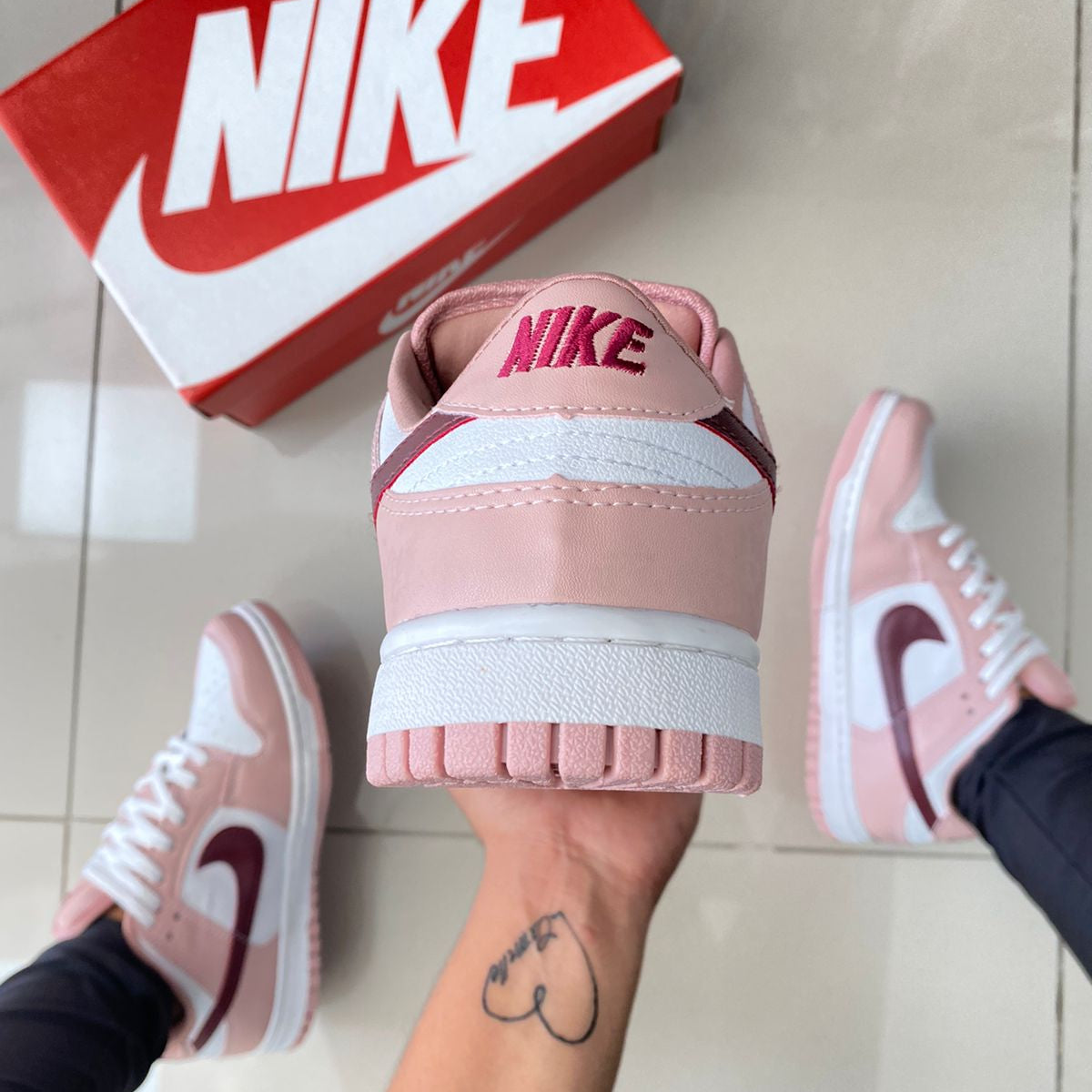 Dunk Low Nude/Vinho Premium