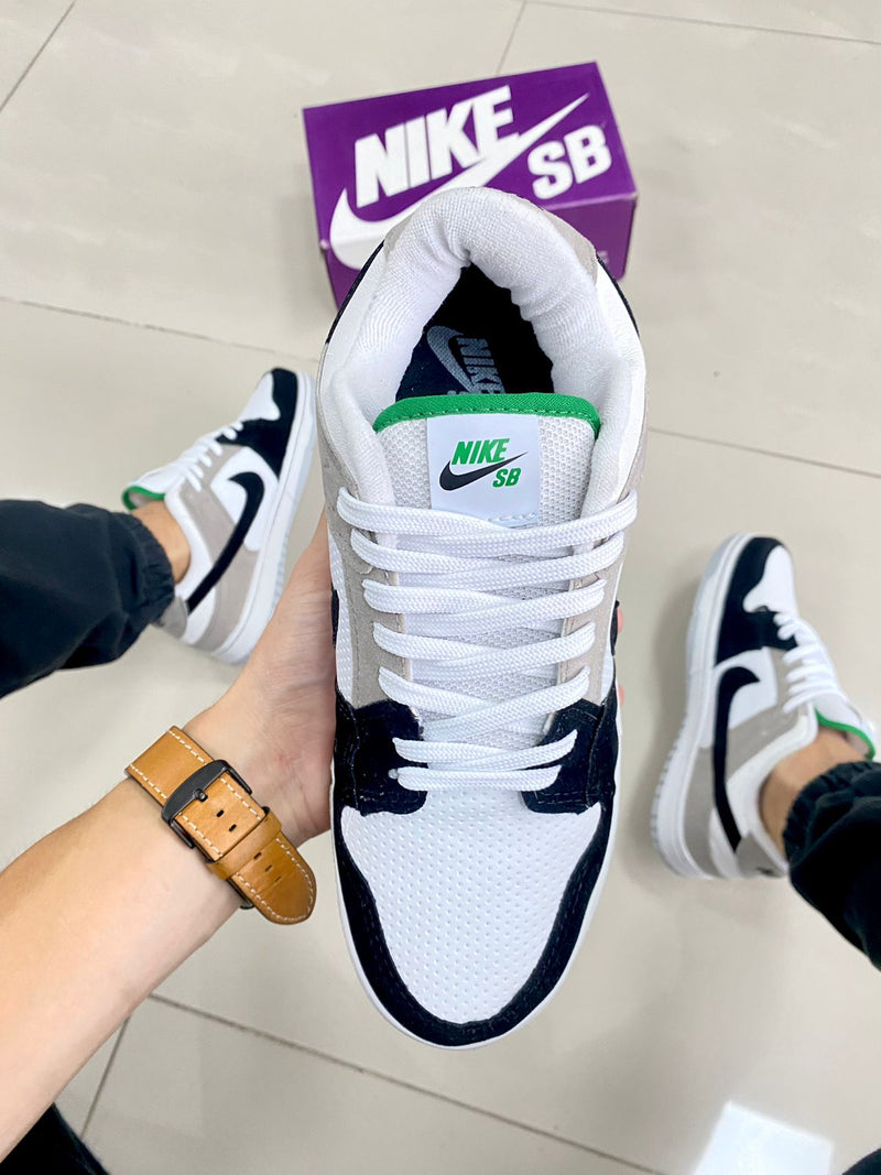 Dunk Low Preto/Cinza Premium