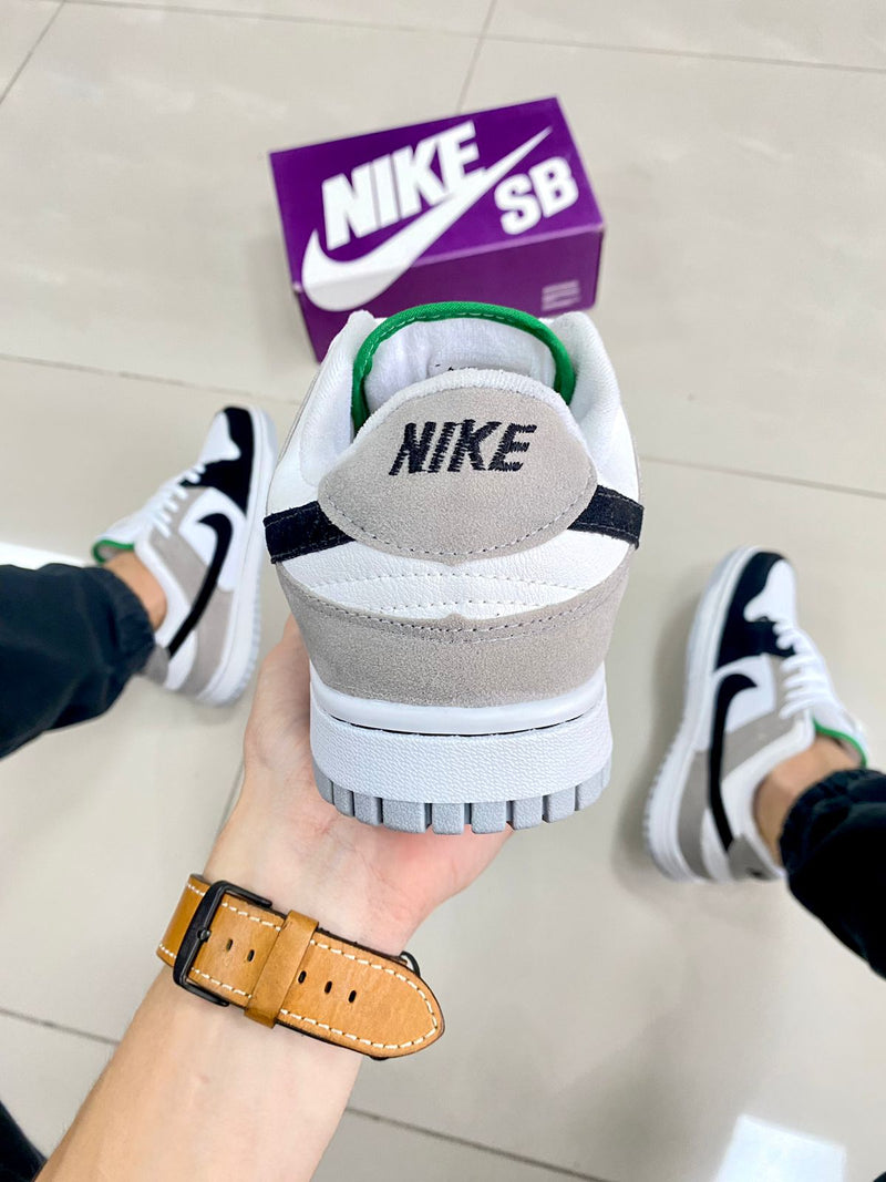 Dunk Low Preto/Cinza Premium