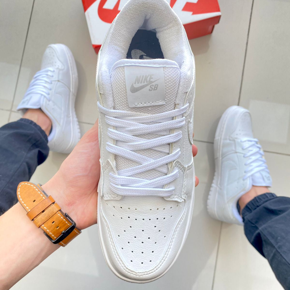 Dunk Low Pure White (Branco) Premium