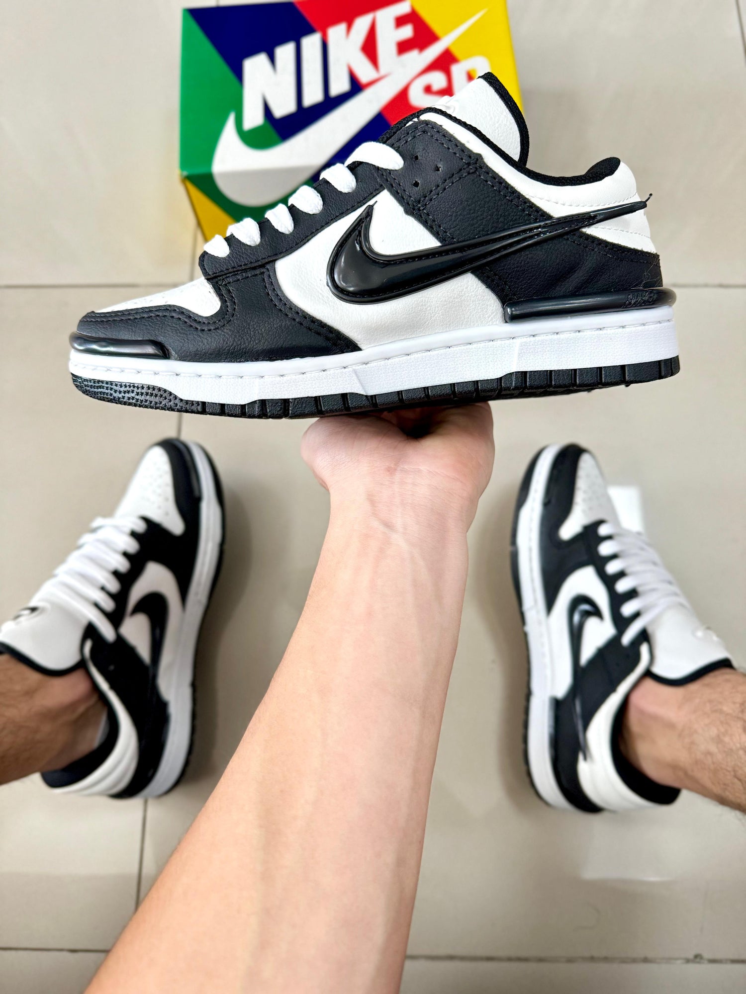 Dunk Low Twist Branco/Preto Premium