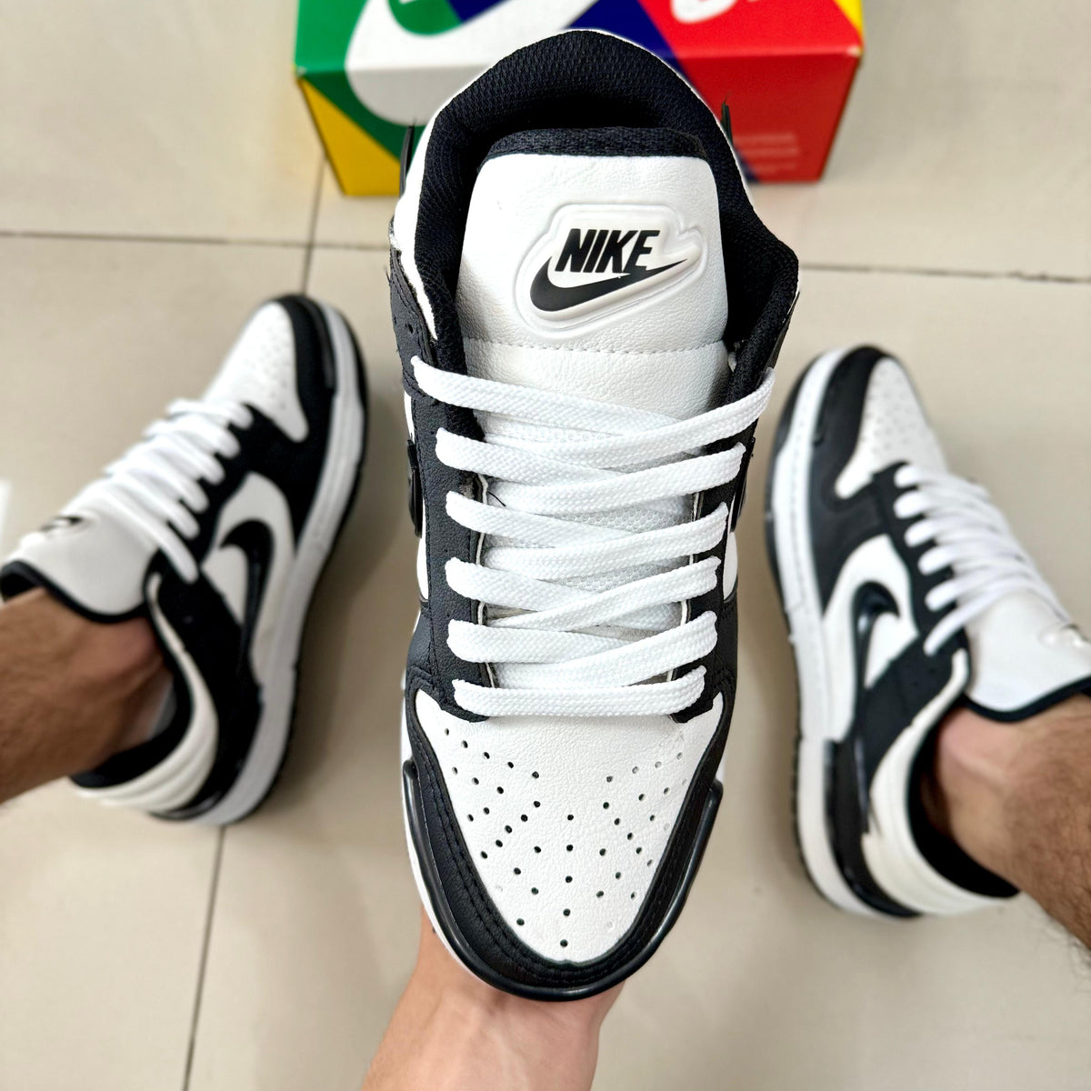 Dunk Low Twist Branco/Preto Premium