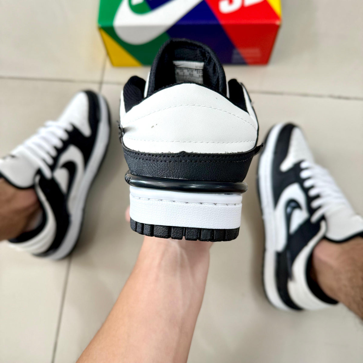 Dunk Low Twist Branco/Preto Premium