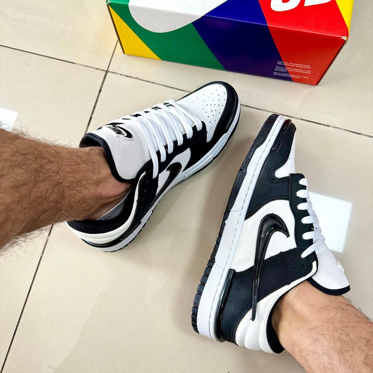 Dunk Low Twist Branco/Preto Premium