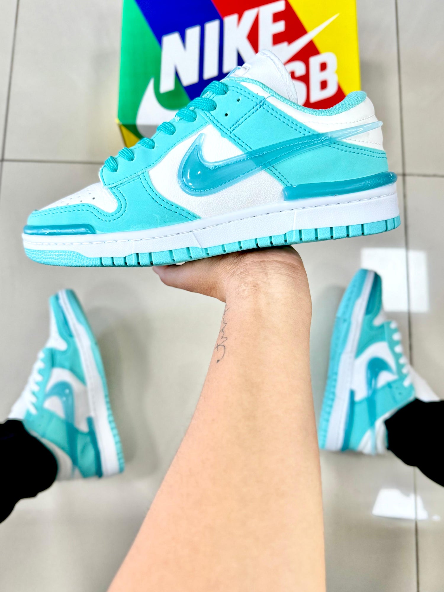 Dunk Low Twist Verde Água