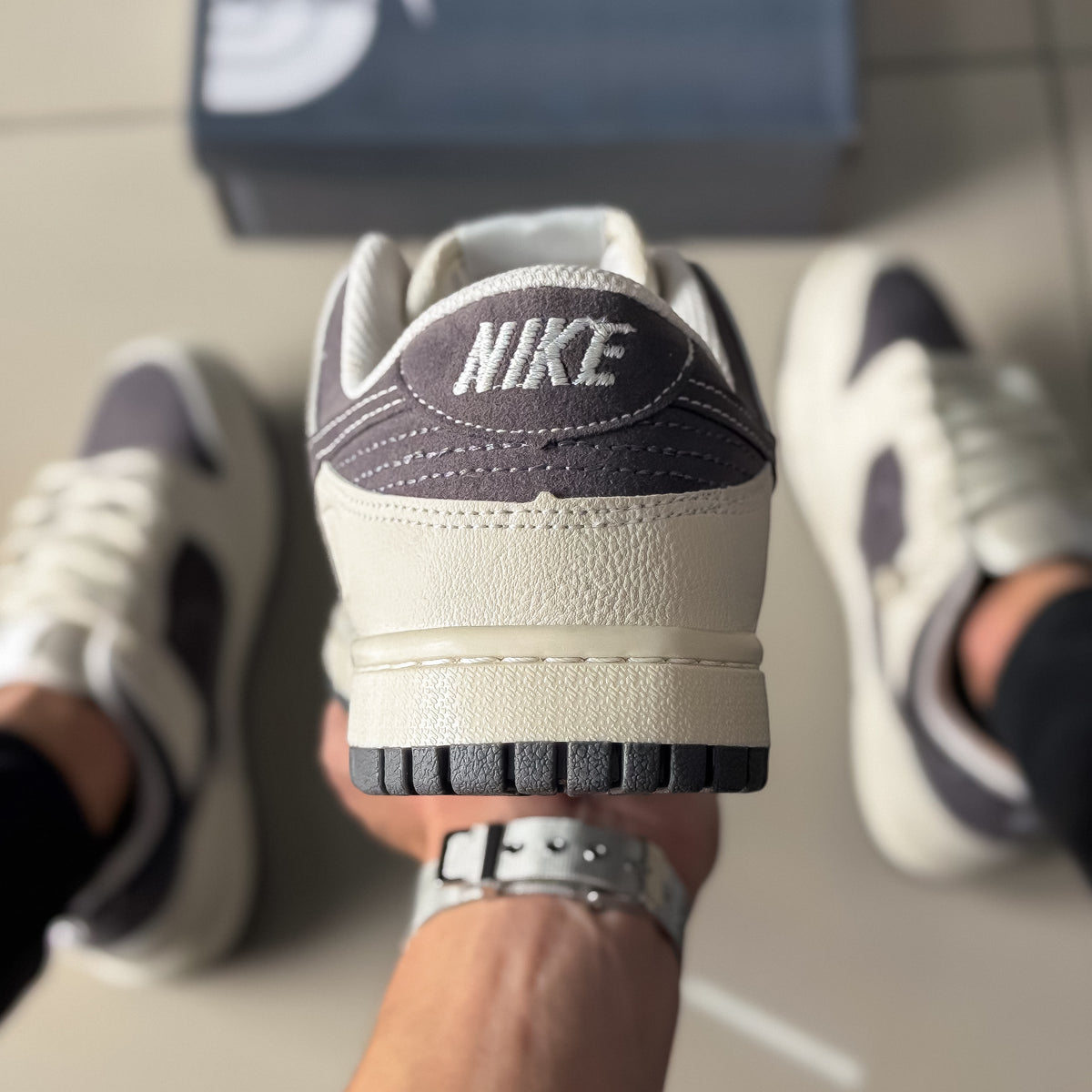 Dunk Low Bege/Cinza Premium