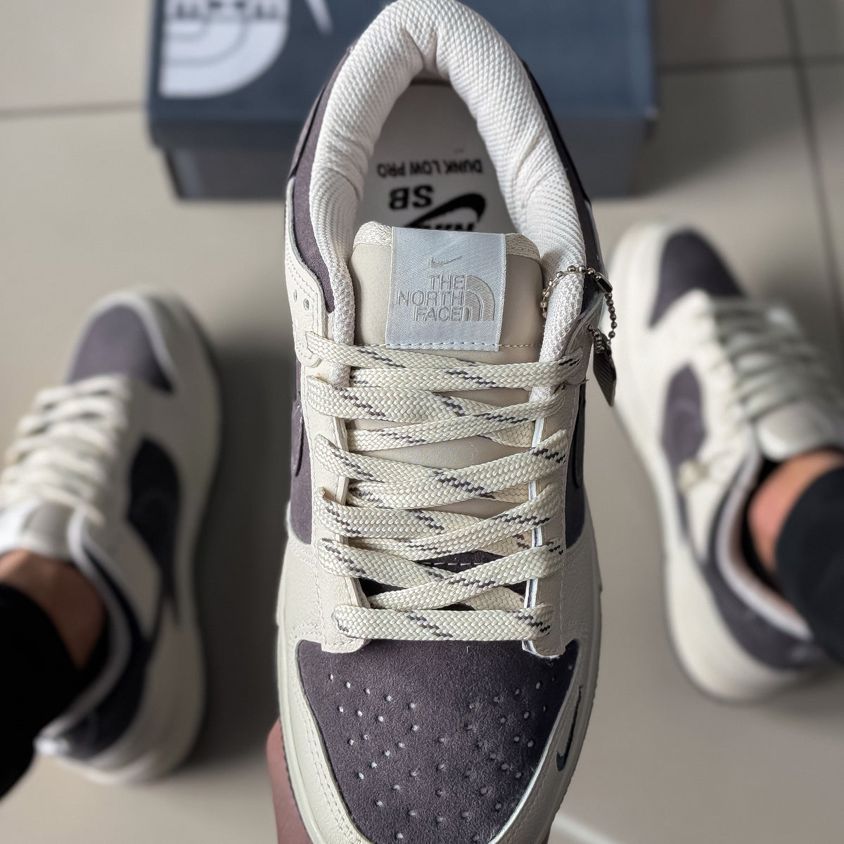 Dunk Low Bege/Cinza Premium