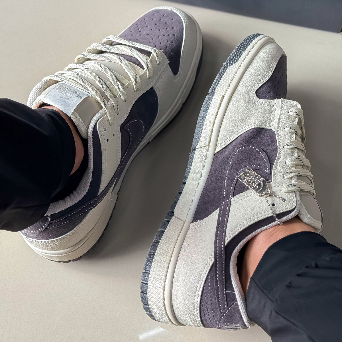 Dunk Low Bege/Cinza Premium