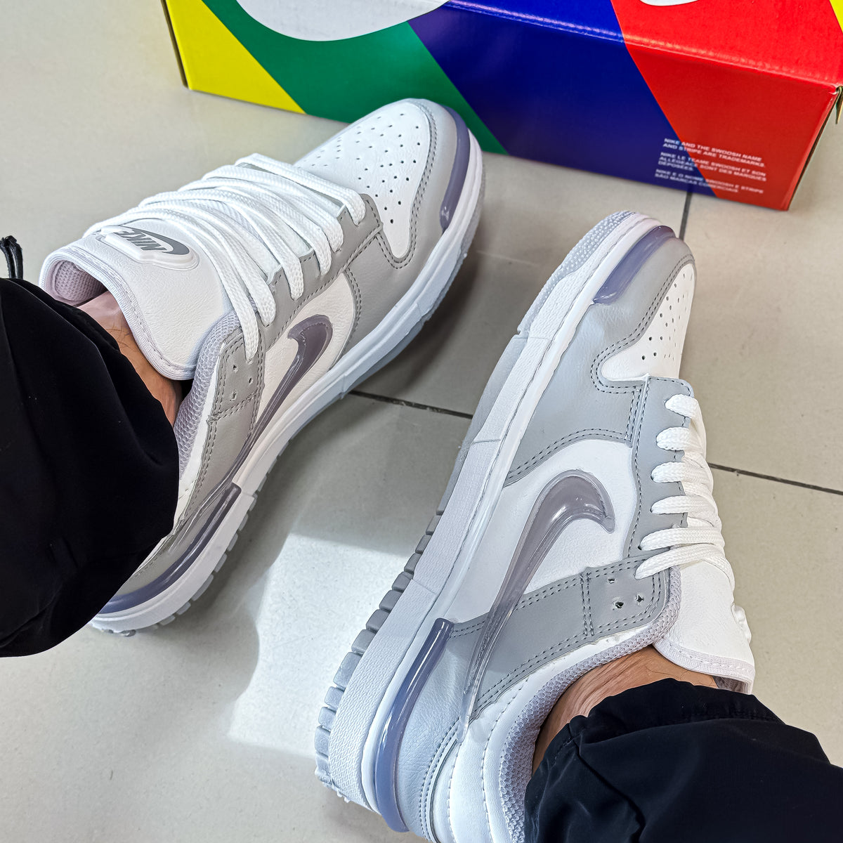 Dunk Low Twist Branco/Cinza