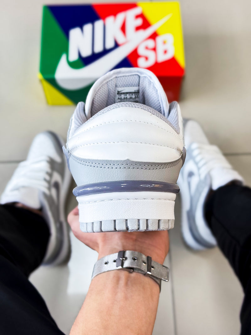Dunk Low Twist Branco/Cinza
