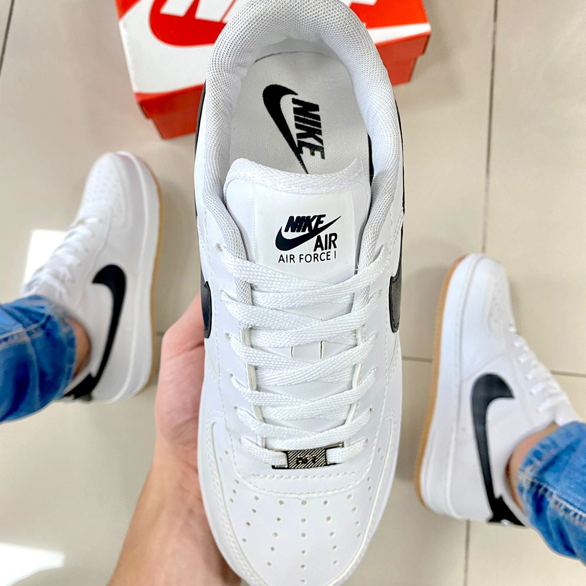 Air Force 1 Branco/Caramelo