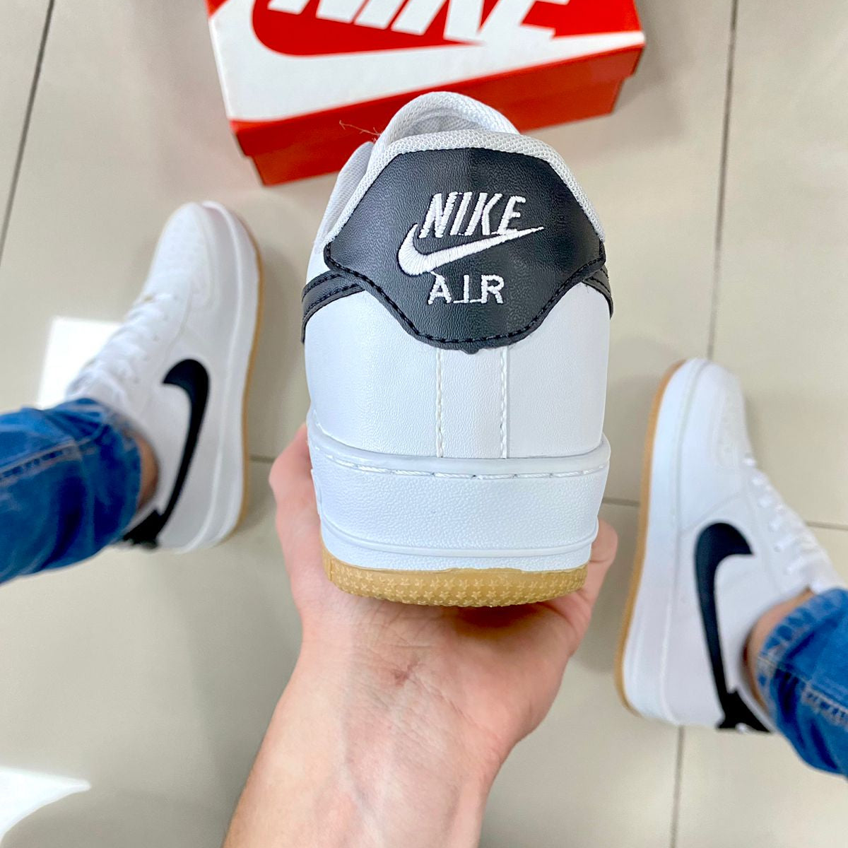 Air Force 1 Branco/Caramelo