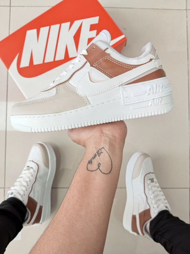 Air Force 1 Shadow Bege/Marrom