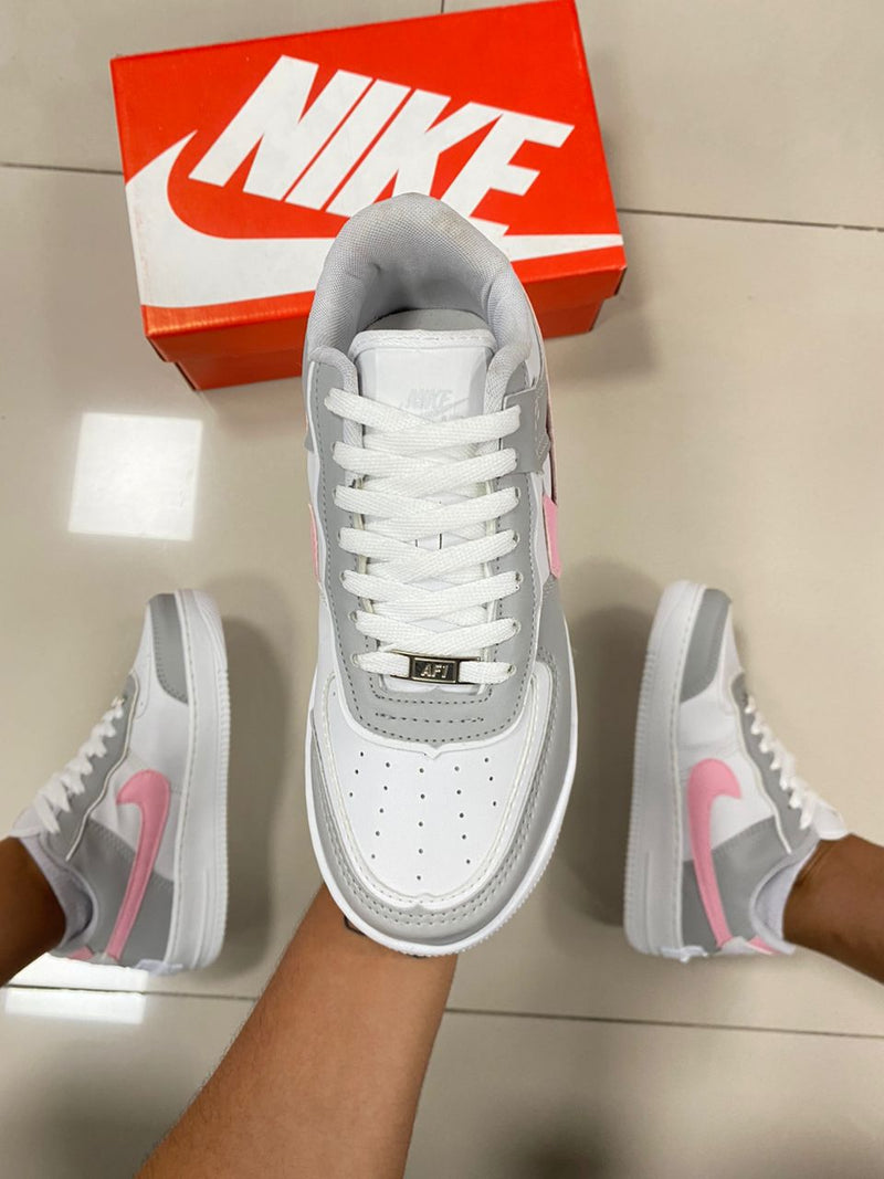 Air Force 1 Shadow Cinza/Rosa