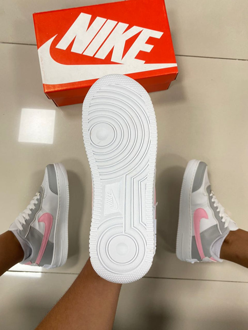 Air Force 1 Shadow Cinza/Rosa