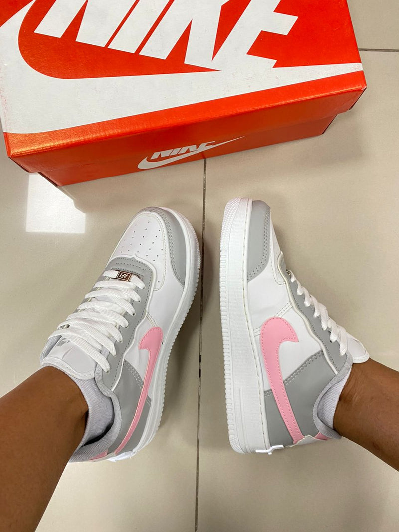 Air Force 1 Shadow Cinza/Rosa