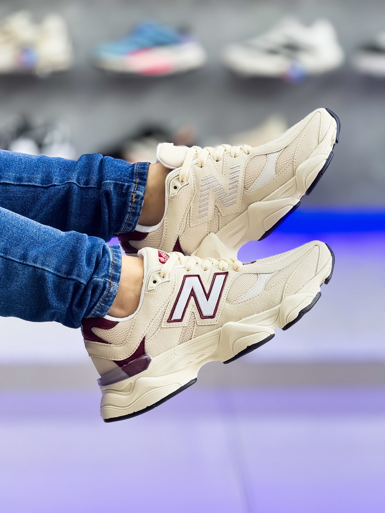 NB 9060 Bege/Vinho Premium