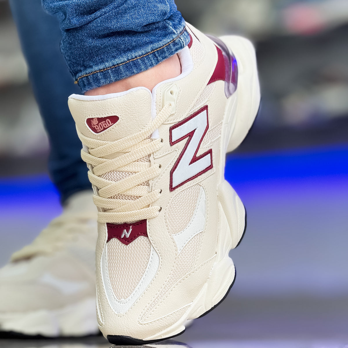 NB 9060 Bege/Vinho Premium