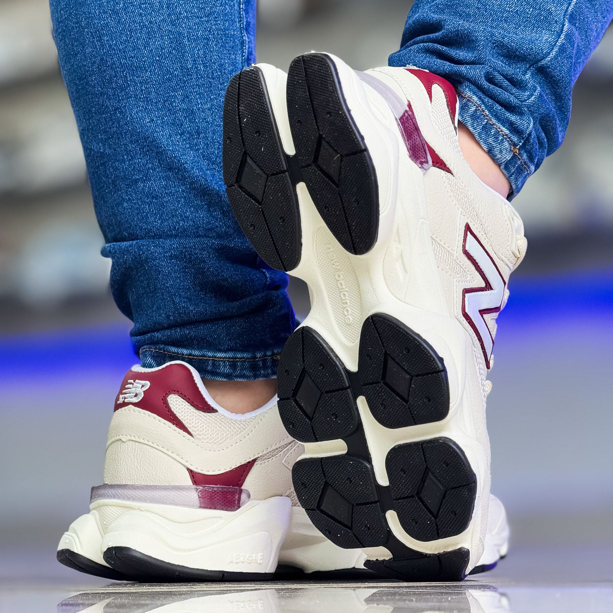 NB 9060 Bege/Vinho Premium