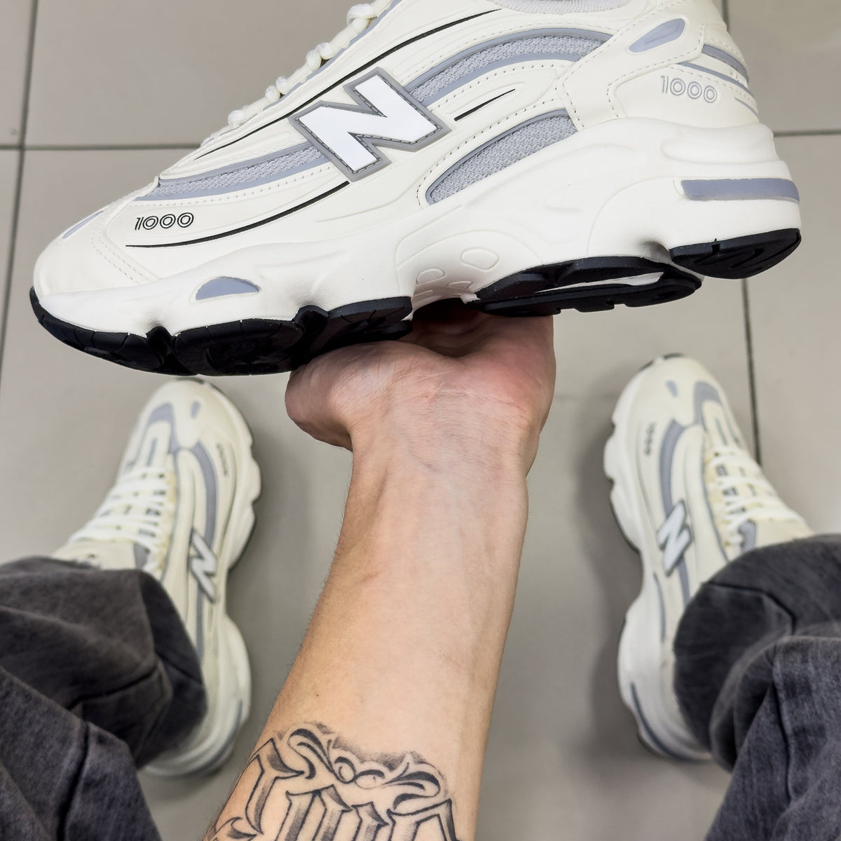 NB 1000 Bege/Cinza Premium