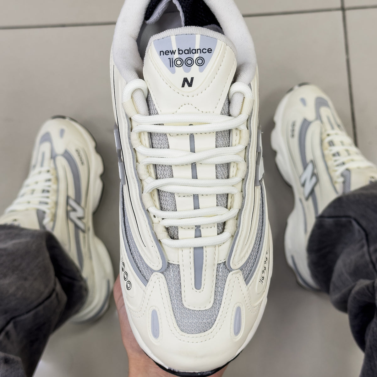 NB 1000 Bege/Cinza Premium