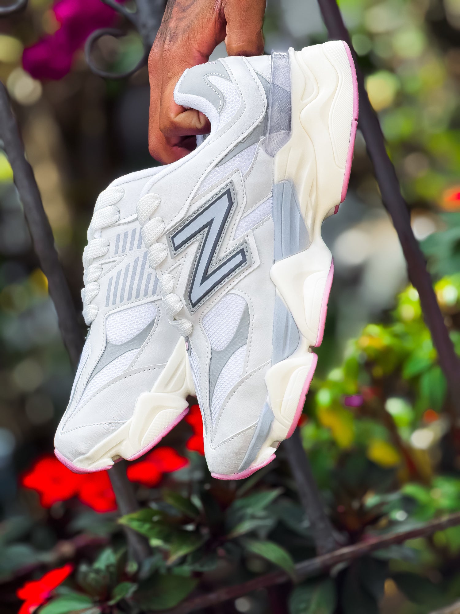NB 9060 Branco/Rosa Premium
